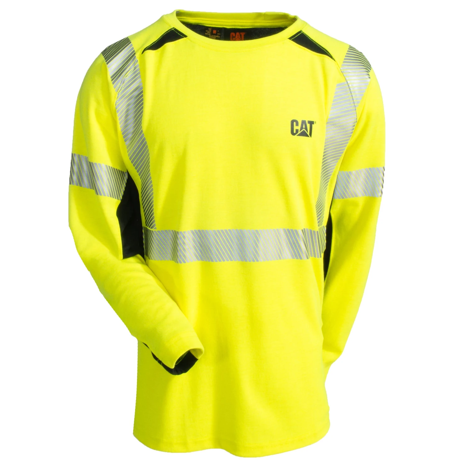 CAT Apparel Shirts: Men's FR Performance Hi-Vis 1630007 11312 Long Sleeve Crew Shirt CAT Apparel Shirts: Men's FR Performance Hi-Vis 1630007 11312 Long Sleeve Crew Shirt -Wrangler Store 1630007 11312 1