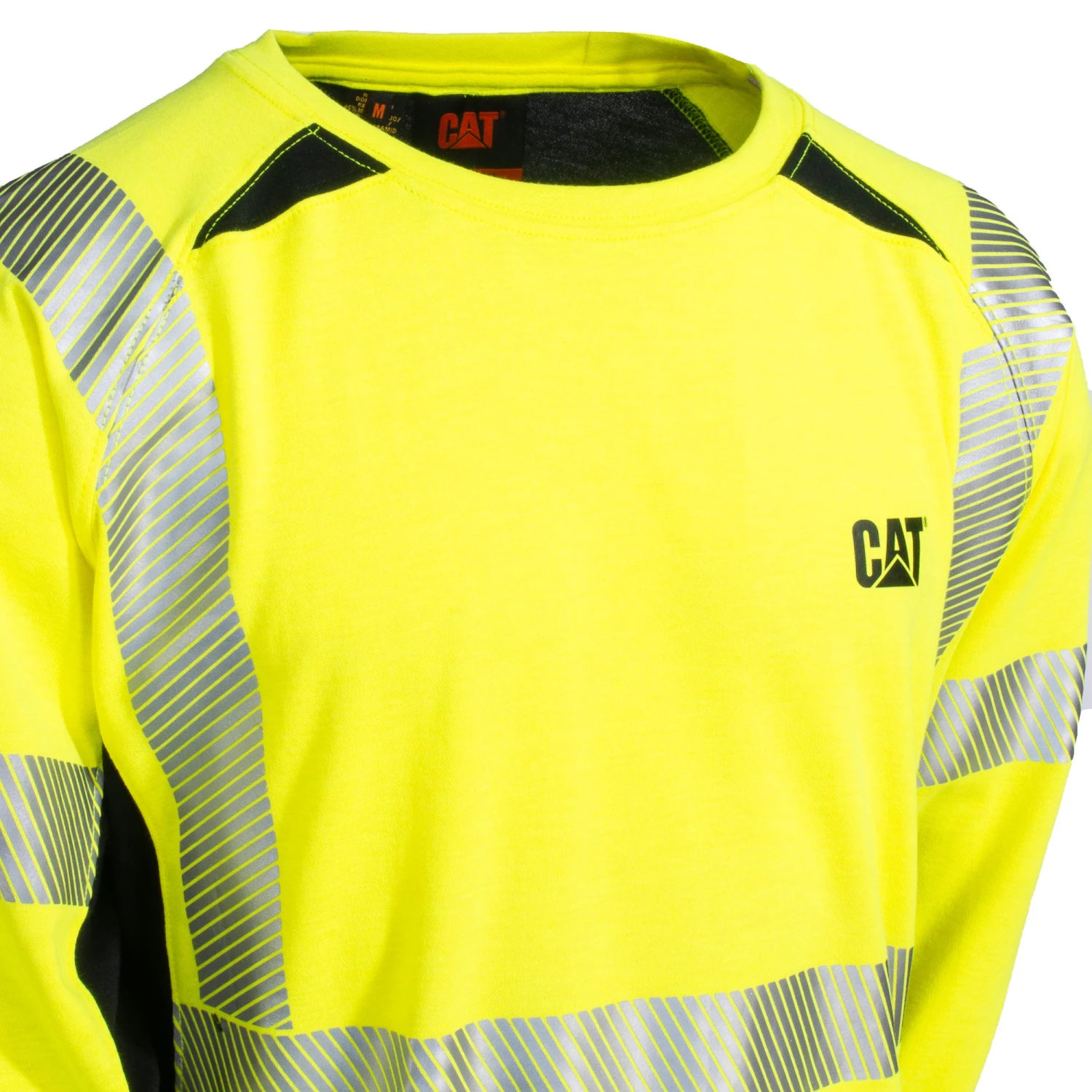 CAT Apparel Shirts: Men's FR Performance Hi-Vis 1630007 11312 Long Sleeve Crew Shirt CAT Apparel Shirts: Men's FR Performance Hi-Vis 1630007 11312 Long Sleeve Crew Shirt -Wrangler Store 1630007 11312 2