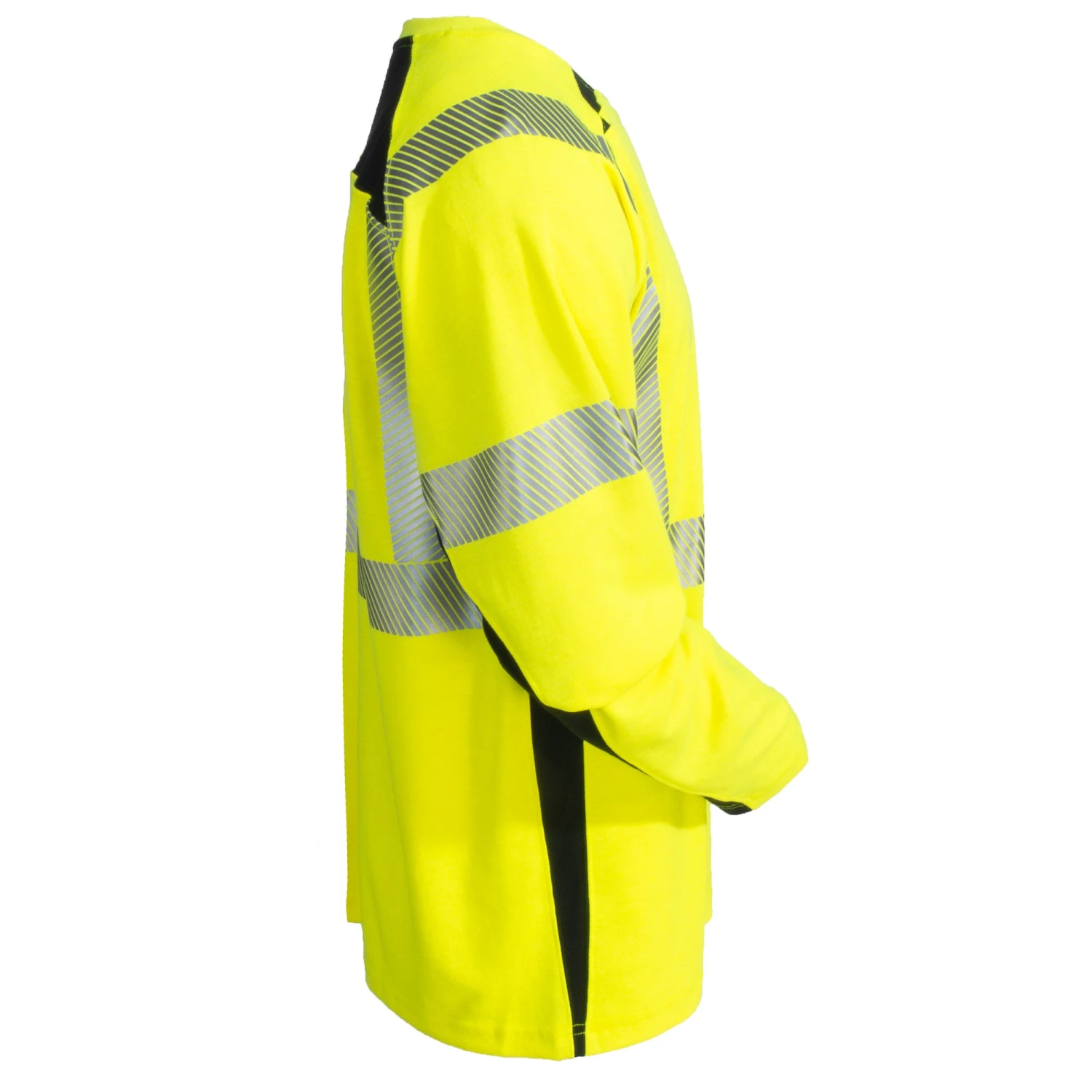 CAT Apparel Shirts: Men's FR Performance Hi-Vis 1630007 11312 Long Sleeve Crew Shirt CAT Apparel Shirts: Men's FR Performance Hi-Vis 1630007 11312 Long Sleeve Crew Shirt -Wrangler Store 1630007 11312 3