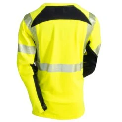 CAT Apparel Shirts: Men's FR Performance Hi-Vis 1630007 11312 Long Sleeve Crew Shirt 3 CAT Apparel Shirts: Men's FR Performance Hi-Vis 1630007 11312 Long Sleeve Crew Shirt -Wrangler Store 1630007 11312 4