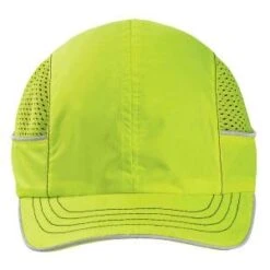 Ergodyne Caps: Men's 8950 Lime Skullerz Short Brim Bump Cap -Wrangler Store 23333 8950 bump cap lime short brim front