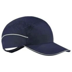 Ergodyne Caps: Men's 8965 Navy Skullerz Long Brim W/ LED Lighting Bump Cap