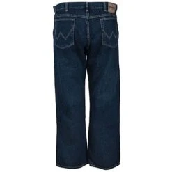 Wrangler Jeans: Men's Dark Blue 31000 UN Rugged Wear Relaxed Straight Fit Jeans