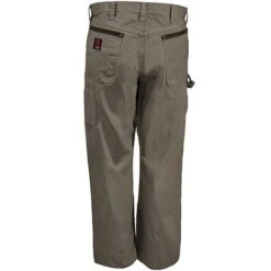 Wrangler Riggs Jeans: Men's Bark Brown 3W020 BR Cotton Ripstop Carpenter Jeans -Wrangler Store 3w020br wranglerb 01