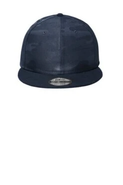 New Era Hats: Men's NE407 DNC Deep Navy Camo Flat Bill Snapback Cap