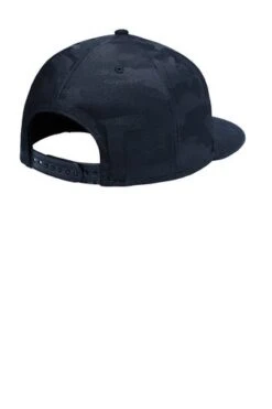 New Era Hats: Men's NE407 DNC Deep Navy Camo Flat Bill Snapback Cap -Wrangler Store 9780 dpnvydpnyc 3 ne407dpnvydpnycflatback 337w