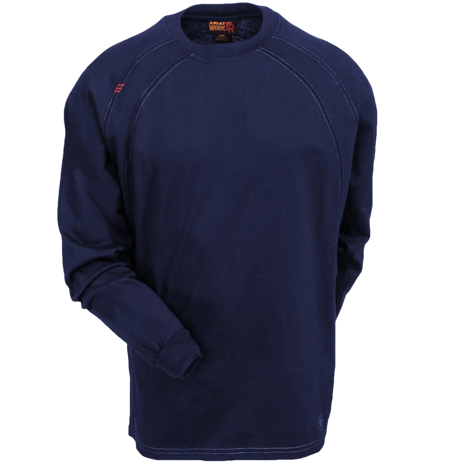 Ariat Work FR Shirts: 10012256 Moisture-Wicking FR Men's Navy Blue Crew Work Shirt Ariat Work FR Shirts: 10012256 Moisture-Wicking FR Men's Navy Blue Crew Work Shirt -Wrangler Store ariat 10012256 nvy f 01