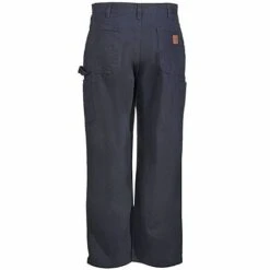 Carhartt Pants: Men's B11 BLK Black Cotton Duck Dungaree Pants -Wrangler Store b11blk carharttb 01