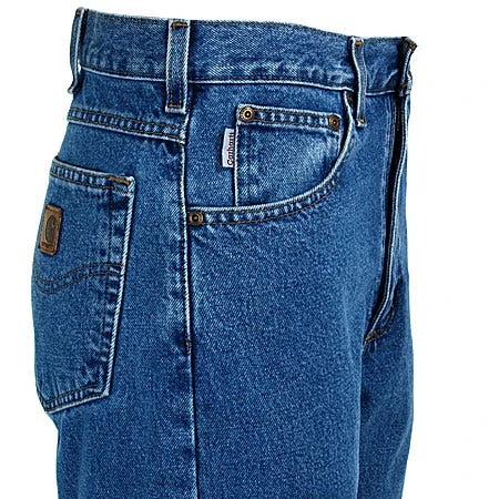 Carhartt Jeans: Men's B18 DST Stonewash Denim Traditional Fit Jeans Carhartt Jeans: Men's B18 DST Stonewash Denim Traditional Fit Jeans -Wrangler Store b18stw carharttr 01 1