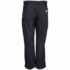Carhartt Pants: Men's B342 BLK Black Ripstop Cotton Cargo Work Pants 3 Carhartt Pants: Men's B342 BLK Black Ripstop Cotton Cargo Work Pants -Wrangler Store b342blk carharttb 01