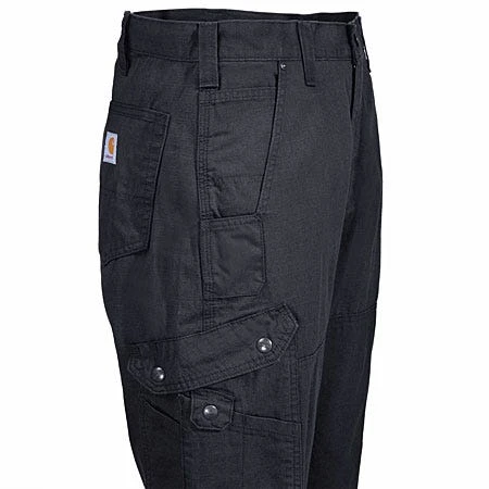 Carhartt Pants: Men's B342 BLK Black Ripstop Cotton Cargo Work Pants Carhartt Pants: Men's B342 BLK Black Ripstop Cotton Cargo Work Pants -Wrangler Store b342blk carharttr 01