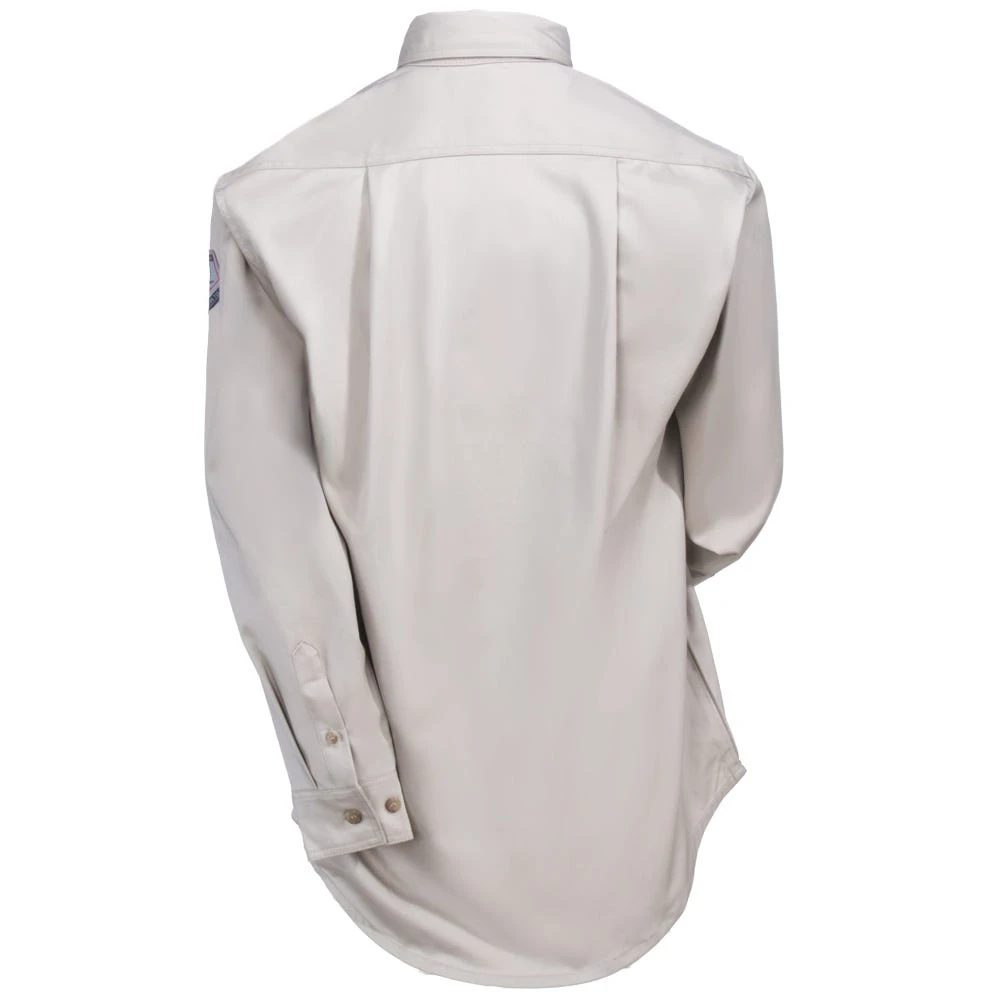 Black Stallion Shirts: Men's WF2110 ST Flame-Resistant TruGuard 300 FR Khaki Long-Sleeve Button-Down Shirt Black Stallion Shirts: Men's WF2110 ST Flame-Resistant TruGuard 300 FR Khaki Long-Sleeve Button-Down Shirt -Wrangler Store black stallion wf2110 st b 01