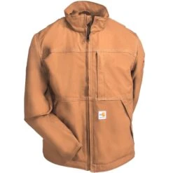 Carhartt Jackets: Men's 102179 211 Carhartt Brown FR Full Swing Quick Duck Jacket -Wrangler Store carhartt 102179 211 b 01 3