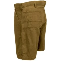 Carhartt Shorts: Men's 102514 918 Rigby Rugged Flex Hickory Brown Canvas Work Shorts -Wrangler Store carhartt 102514 918 l 01