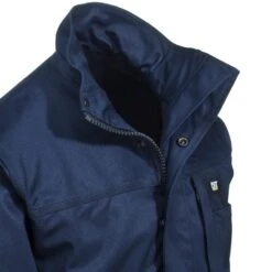 CAT Apparel Jackets: Men's 1310012 57E Navy Flame-Resistant Heavyweight Insulated Jacket -Wrangler Store cat 1310012 nvy cd 01
