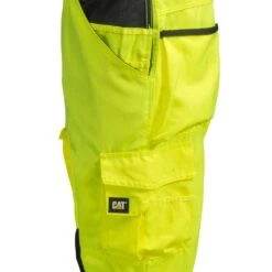 CAT Apparel Pants: Men's C172EHV 83F Hi Vis Trademark Trouser Pants -Wrangler Store cat c172ehv 83f l 01