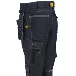 CAT Apparel Pants: Men's 1810008 10109 Water-Resistant Black/Graphite H2O Defender Pants -Wrangler Store cat1810008 blk l 01
