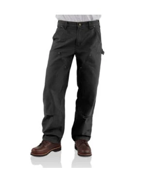 Carhartt Pants: Men's B136 BLK Black Washed Duck Double-Front Utility Work Pant Carhartt Pants: Men's B136 BLK Black Washed Duck Double-Front Utility Work Pant -Wrangler Store detail b136 blk p 1