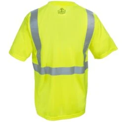 Work Clothes Discount Store 9 Ergodyne GloWear Men's 8289 Class 2 Economy Hi-Vis Lime Green T-Shirt