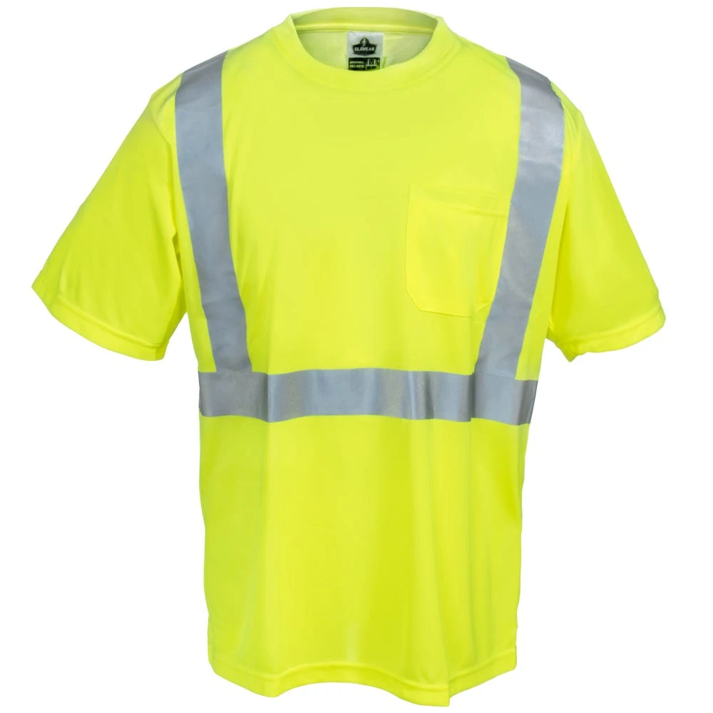 Ergodyne GloWear Men's 8289 Class 2 Economy Hi-Vis Lime Green T-Shirt Ergodyne GloWear Men's 8289 Class 2 Economy Hi-Vis Lime Green T-Shirt -Wrangler Store ergodyne 8289 lime f 01