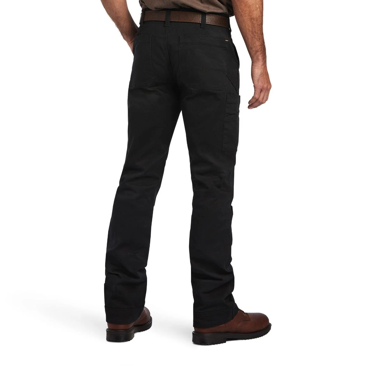 Ariat Rebar Pant: Men's 10041065 Black M5 Straight DuraStretch Washed Twill Dungaree Straight Leg Pant Ariat Rebar Pant: Men's 10041065 Black M5 Straight DuraStretch Washed Twill Dungaree Straight Leg Pant -Wrangler Store f22 mns work 10041065 back