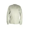 MCR Safety: Men's H1T Tan Flame Resistant (FR) Long Sleeve Henley Shirt