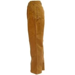 Carhartt Pants: Men's B136 BRN Brown Double Front Duck Dungaree Work Pants -Wrangler Store image 48192
