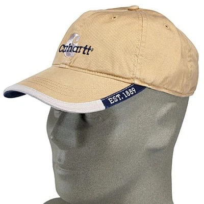 Carhartt Hats: Straw Contrast Cotton Baseball Cap A237SRW Carhartt Hats: Straw Contrast Cotton Baseball Cap A237SRW -Wrangler Store image 49053