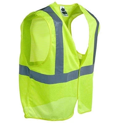 Ergodyne Vests: GloWear 8205HL LIM Lime Green Class 2 Super Econo Vest Ergodyne Vests: GloWear 8205HL LIM Lime Green Class 2 Super Econo Vest -Wrangler Store image 50104
