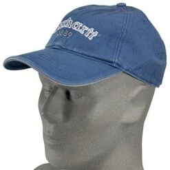 Carhartt Hats: Blue Cotton Twill Classic Baseball Cap A241DBL -Wrangler Store image 51053