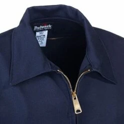 Bulwark Jackets: Men's JEL2 NV Navy Blue Flame-Resistant Work Jacket -Wrangler Store image 62388