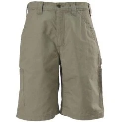 Carhartt Shorts: Men's B147 TAN Cotton Canvas Work Shorts -Wrangler Store image 80141