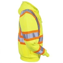 Key Sweatshirts: Men's 879 39 Hi-Vis Yellow ANSI Hooded Sweatshirt -Wrangler Store key 879 39 r 01