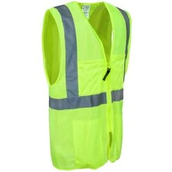 Occunomix Vests: Classic Surveyor Mesh Hi Vis Yellow Vest LUX SSGCS YEL -Wrangler Store lux ssgcs grn occuluxr 01