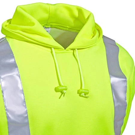 Occunomix Sweatshirts: Men's High Visibility Cotton Blend Hooded Sweatshirt OCCLUX-SWTLH Y Occunomix Sweatshirts: Men's High Visibility Cotton Blend Hooded Sweatshirt OCCLUX-SWTLH Y -Wrangler Store lux swtlh y