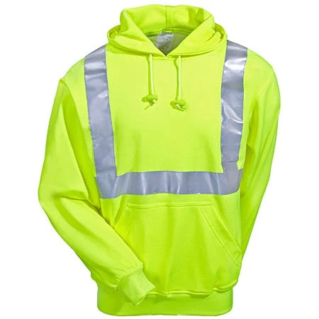 Occunomix Sweatshirts: Men's High Visibility Cotton Blend Hooded Sweatshirt OCCLUX-SWTLH Y Occunomix Sweatshirts: Men's High Visibility Cotton Blend Hooded Sweatshirt OCCLUX-SWTLH Y -Wrangler Store lux swtlh y