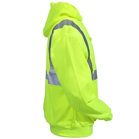 Occunomix Sweatshirts: Men's High Visibility Cotton Blend Hooded Sweatshirt OCCLUX-SWTLH Y Occunomix Sweatshirts: Men's High Visibility Cotton Blend Hooded Sweatshirt OCCLUX-SWTLH Y -Wrangler Store lux swtlh y