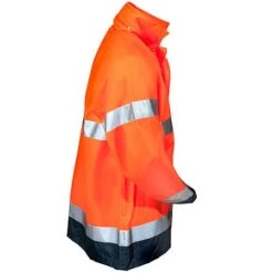 Occunomix Jackets: Men's Hi Vis Orange Waterproof Rain Jacket LUX TJR ORG -Wrangler Store lux tjrorg occuluxr 01