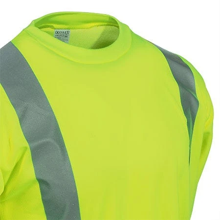 Occunomix Shirts: Men's High Visibility Yellow Long Sleeve Shirt LUX LSET2B Occunomix Shirts: Men's High Visibility Yellow Long Sleeve Shirt LUX LSET2B -Wrangler Store occulux lux lset2b cd 01 1
