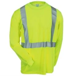 Occunomix Shirts: Men's High Visibility Yellow Long Sleeve Shirt LUX LSET2B 2 Occunomix Shirts: Men's High Visibility Yellow Long Sleeve Shirt LUX LSET2B -Wrangler Store occulux lux lset2b f 01 1