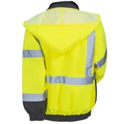 Occunomix Jackets: Men's LUX 350 JB B High Viz Yellow Quilt-Lined Bomber Jacket
