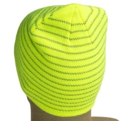 Occunomix Hats: LUX MBRB Green High Viz Multi-Banded Reflective Beanie
