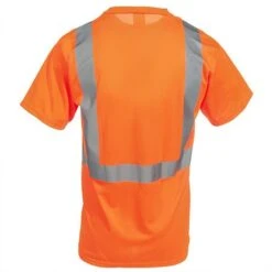 Work Clothes Discount Store 19 Occunomix Shirts: Men's High Visibility Orange LUX SSETP2B O Moisture Wicking Shirt