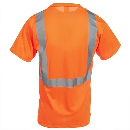 Occunomix Shirts: Men's High Visibility Orange LUX SSETP2B O Moisture Wicking Shirt Occunomix Shirts: Men's High Visibility Orange LUX SSETP2B O Moisture Wicking Shirt -Wrangler Store occunomix lux ssetp2b org b 01