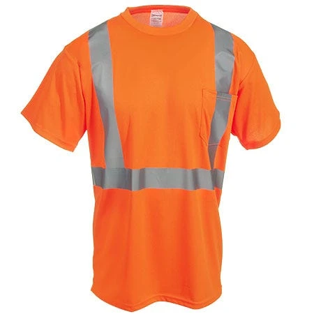 Occunomix Shirts: Men's High Visibility Orange LUX SSETP2B O Moisture Wicking Shirt Occunomix Shirts: Men's High Visibility Orange LUX SSETP2B O Moisture Wicking Shirt -Wrangler Store occunomix lux ssetp2b org f 01