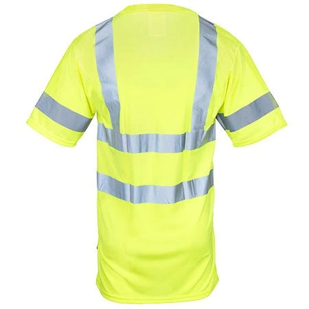 Occunomix Shirts: Men's Hi Vis Yellow LUX SSETP3B YLW Reflective Shirt Occunomix Shirts: Men's Hi Vis Yellow LUX SSETP3B YLW Reflective Shirt -Wrangler Store occunomix lux ssetp3b ylw b 01