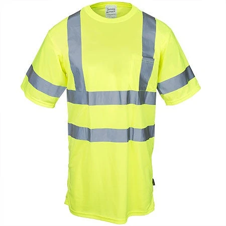 Occunomix Shirts: Men's Hi Vis Yellow LUX SSETP3B YLW Reflective Shirt Occunomix Shirts: Men's Hi Vis Yellow LUX SSETP3B YLW Reflective Shirt -Wrangler Store occunomix lux ssetp3b ylw f 01