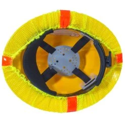 Occunomix Hat Covers: Hi-Vis V869 FB Y Yellow Full Brim Hard Hat Cover