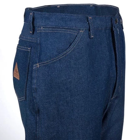 Bulwark Jeans: Men's Flame-Resistant PEJ2 DD Blue Cotton Denim Work Jeans Bulwark Jeans: Men's Flame-Resistant PEJ2 DD Blue Cotton Denim Work Jeans -Wrangler Store pej2dd4 bulwarkr 01