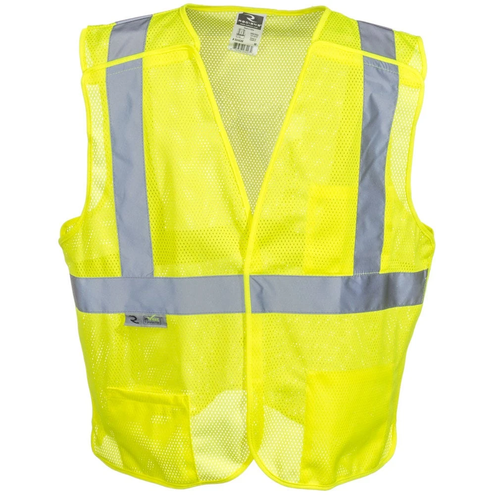 Radians Vests: Unisex SV4 GM High Visibility Green Class 2 Breakaway Safety Vest Radians Vests: Unisex SV4 GM High Visibility Green Class 2 Breakaway Safety Vest -Wrangler Store radians sv4gm f 01